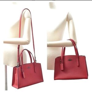 Coach Charlie Carryall Colorblocked Leather Tote Bag